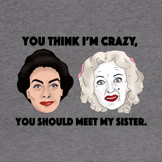 Whatever happened to Baby Jane, Sisters, Bette Davis, Joan Crawford Inspired Illustration by MelancholyDolly